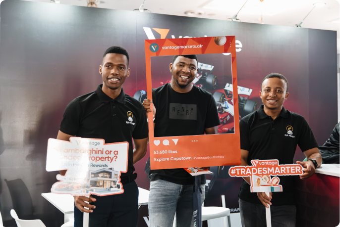 Vantage team at the event booth